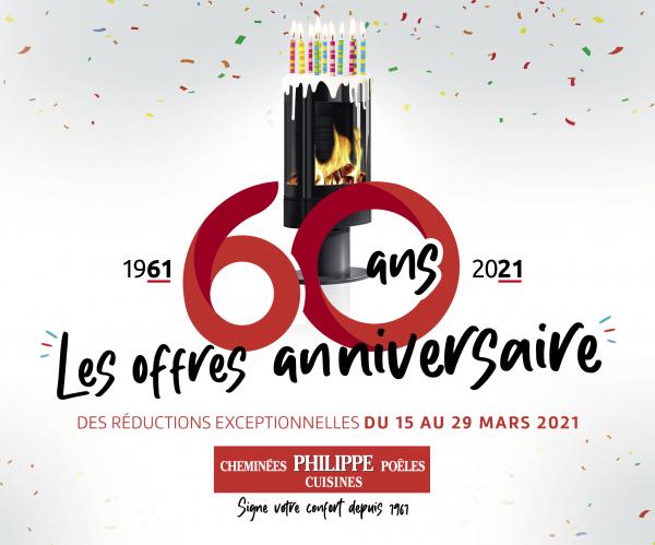 60 ANS LES OFFRES ANNIVERSAIRE