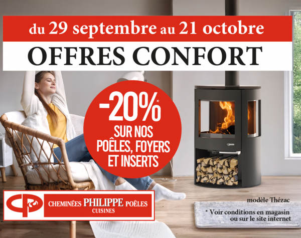 -20% sur nos poêles, foyers et inserts !