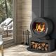 Azur : le poêle à bois design et performant signé Cheminées Philippe