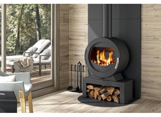 Azur : le poêle à bois design et performant signé cheminées philippe